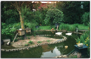 Een prachtige waterpartij voor het houden van watervogels